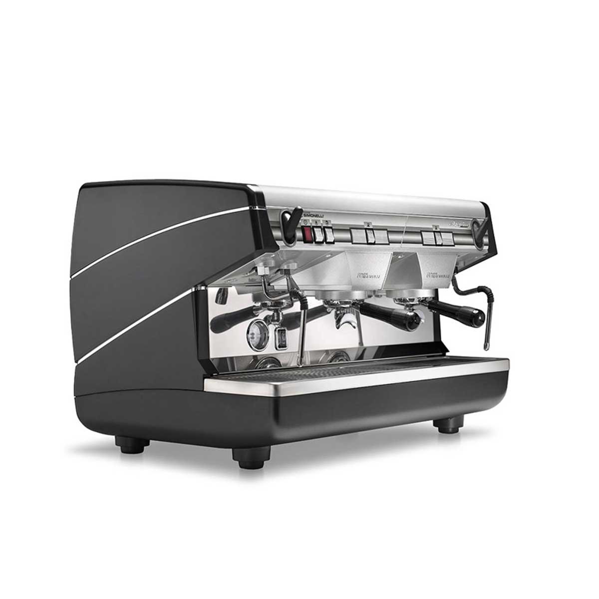AppiaII-Semiautomatic-2Group-Black-Side_L_web Nuova Simonelli Appia Life (Semi-Automatic) - Image 2