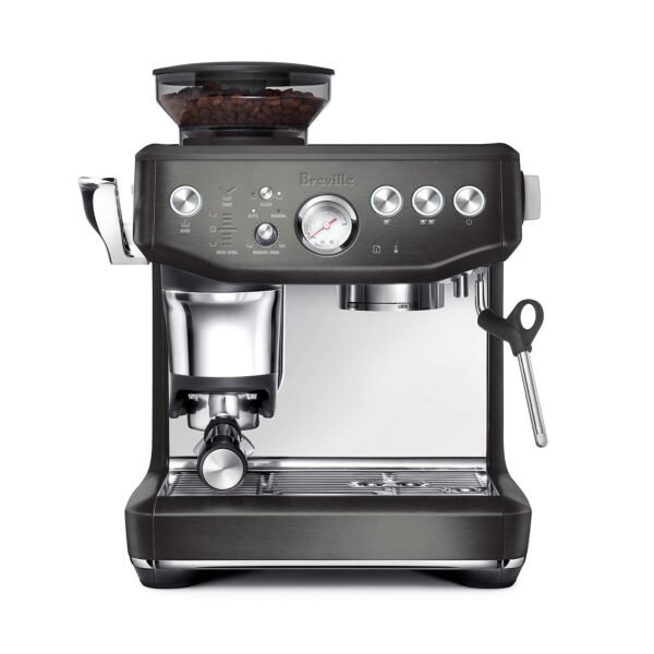 Breville - Barista Express Impress Semi-Automatic Combo Espresso Machine with Grinder Black Stainless - BES876BST - Image 1