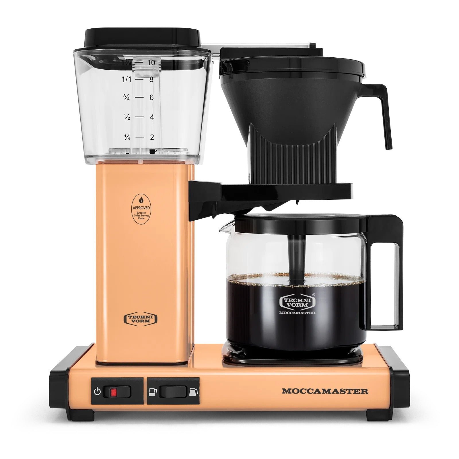 Moccamaster_Set_KBGV_Apricot_2048x_906b8d4c-e55d-41d3-b379-95df0108743c Technivorm Moccamaster - KBGV Select Brewer Glass Carafe Apricot - 53921 - Image 1