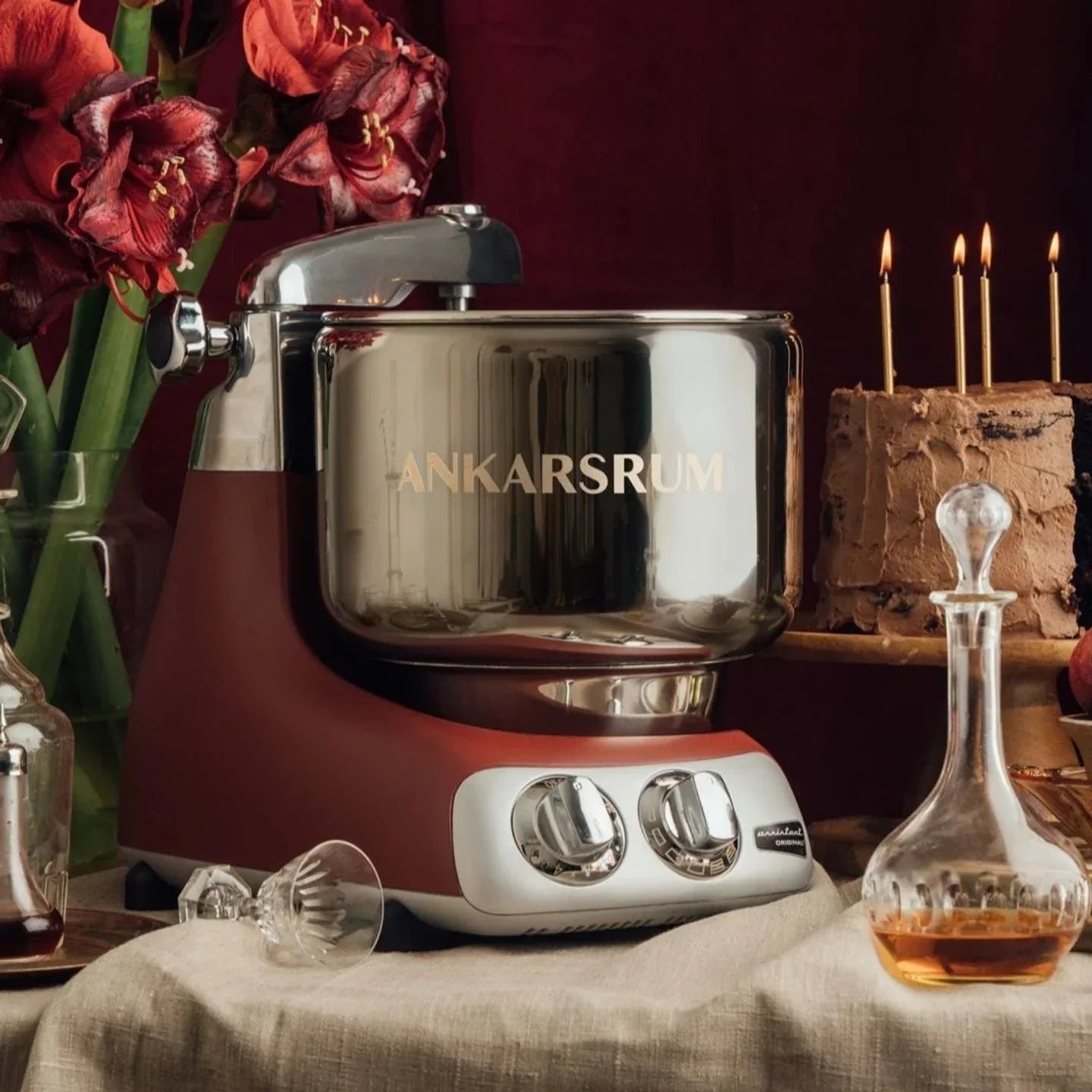 ankarsrum-kitchen-mixer-akm6230-rustic-maroonankarsrum-589580 Ankarsrum ® Kitchen Mixer AKM6230 - Rustic Maroon - Image 2