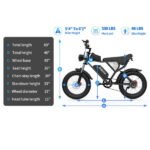 Ridstar Electric Bike for Adults 1500w 33mph,48v 20ah Electric Bicycle,20″ Fat Tire,7-Speed Mountain Bike Ul2849 - Image 3