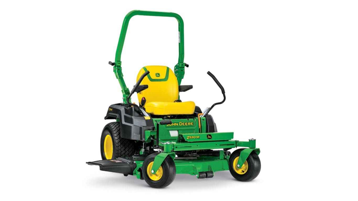 z530m_r4x001429_rrd_1024x576_large_1aab9ff100f691270c878ab1c217072d58220dd4 John Deere Z530M 54 in. 24 HP V-Twin Gas Dual Hydrostatic Zero Turn Riding Lawn Mower - Image 1